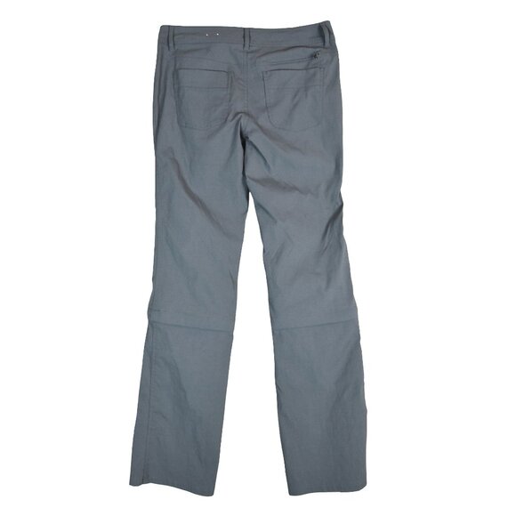 REI Stone Gray Outdoor Hiking Pants Women’s 4 Utility Travel Convertible Zip Off - Picture 2 of 9